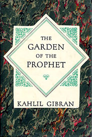 The Garden of the Prophet by Kahlil Gibran - front cover