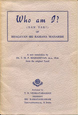 Who am I? by Bhagavan Sri Ramana Maharshi - front cover