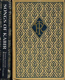 Songs of Kabir, translated by Rabindranath Tagore - cover spine and front