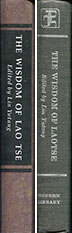 The Wisdom of Laotse edited by Lin Yutang - cover spine and spine