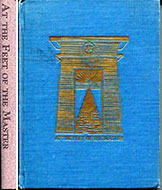 At the Feet of the Master by J. Krishnamurti - cover spine and front