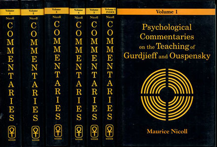 Psychological Commentaries on the Teachings of Gurdjieff and Ouspensky by Maurice Nicoll - cover spines and front cover